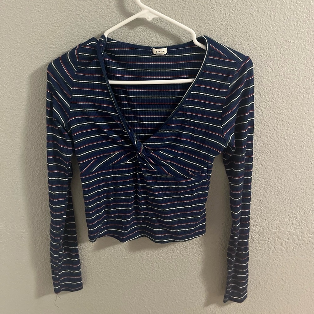 Long Sleeve front knot top from garage